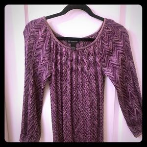 ✨Metallic Shimmery Chevron print sweater ✨